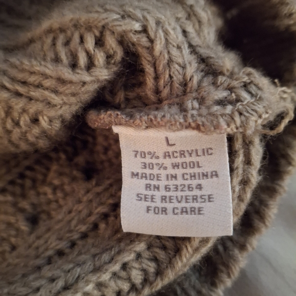 Dress Barn Women's Brown Cowl Neck Short Sleeve Sweater - Picture 5 of 6